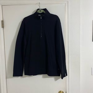 BNWOT Black Hugo Boss Quarter Zip XL